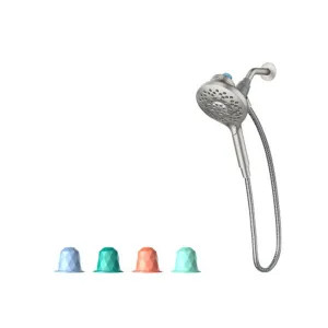 Moen IN208H2SRN Moen Aromatherapy 2-in-1 Shower with INLY Shower Capsules, 6-Function Hand Shower, 1-Function Rainshower, Magnetix Docking System, 1.75 GPM, Brushed Nickel - IN208H2SRN