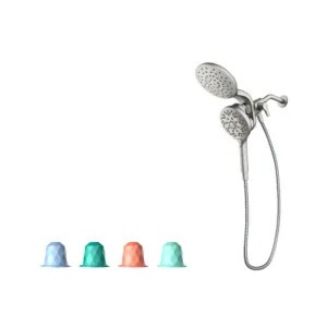 Moen IN208C2SRN Moen Aromatherapy Combination Rainshower and Handshower with INLY Shower Capsules, 6-Spray Function, Magnetix Docking System, Spot Resist, 1.75 GPM, Brushed Nickel - IN208C2SRN