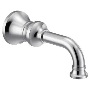Moen S5001 Moen Colinet Wall Mounted Chrome Non-Diverter Tub Spout, 1/2-inch Connection Size, Slip Fit - S5001