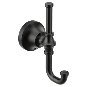 Moen YB0503BL Moen YB0503BL Colinet Double Robe Hook - Matte Black