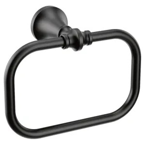 Moen YB0586BL Moen YB0586BL CSI  Colinet Towel Ring, Matte Black
