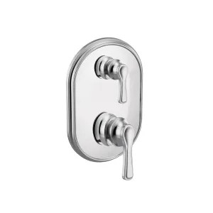 Moen UTS9211 Moen Colinet M-CORE 3-Series Valve Trim w/ Transfer, Lever Handles, Polished Chrome - UTS9211