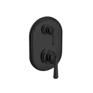 Moen UTS9211BL Moen Colinet M-CORE 3-Series Valve Trim w/ Transfer, Lever Handles, Matte Black - UTS9211BL