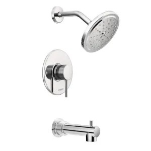 Moen UT3293EP Moen Align M-Core 3-Series Tub/Shower Faucet with 1.75 GPM Rainshower, 1-Function, Single Lever Handle, M-PACT, Immersion, Chrome - UT3293EP