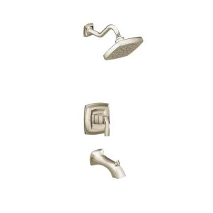 Moen UT3693EPNL Moen Voss M-Core 3-Series Tub/Shower Faucet with 1.75 GPM Rainshower, 1-Function, Single Lever Handle, M-PACT, Immersion, Polished Nickel - UT3693EPNL