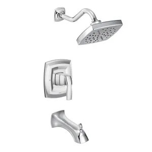 Moen UT3693EP Moen Voss M-Core 3-Series Tub/Shower Faucet with 1.75 GPM Rainshower, 1-Function, Single Lever Handle, M-PACT, Immersion, Chrome - UT3693EP