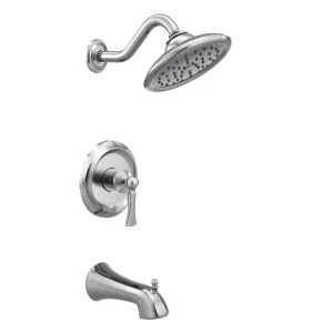 Moen UT35503EP Moen Wynford M-Core 3-Series Tub/Shower Faucet with 1.75 Rainshower, 1-Function, Single Lever Handle, M-PACT, Immersion, Chrome - UT35503EP