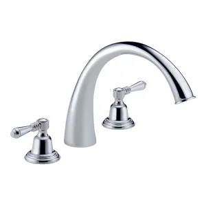 Brizo 6720-PCLHP Brizo Providence Two-Handle Deck-Mount Roman Tub Trim and Rough, Less Handles, Polished Chrome - 6720-PCLHP