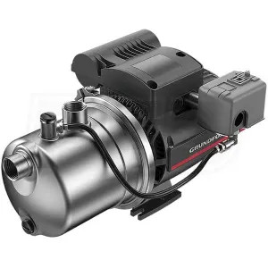 Grundfos 99493938 Grundfos JP PS 13-03-137 Shallow Well Jet Pump, 1/3 HP, 13 GPM, 115/230V, Stainless Steel - 99463938
