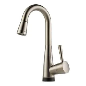 Brizo 64970LF-SS Brizo Venuto SmartTouch Single Handle Pull-Down Bar/Prep Faucet, Stainless - 64970LF-SS