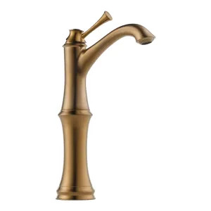 Brizo 65105LF-BZ Brizo Baliza Single-Handle Deck-Mount Vessel Brilliance Brushed Bronze Lavatory Faucet with Grid Strainer, 1.5 GPM, Single-Hole - 65105LF-BZ