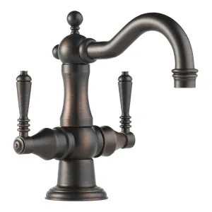 Brizo 65136LF-RB Brizo Tresa Two-Handle Deck-Mount Venetian Bronze Lavatory Faucet with Metal Pop-Up, 1.5 GPM, Single-Hole, Ceramic Disc, WaterSense - 65136LF-RB