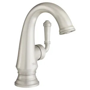 American Standard 7052121.295 American Standard Delancey Single Lever Handle Brushed Nickel Bathroom Faucet with Push Pop-Up Drain and Hoses, 1.2 GPM, Single-Hole - 7052121.295
