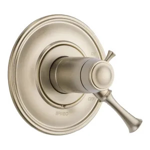 Brizo T60005-BN Brizo Baliza TempAssure Thermostatic Two-Handle Valve Trim, Lever Handles, Brushed Nickel - T60005-BN