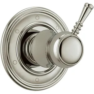 Brizo T60910-PN Brizo Traditional Single-Handle Diverter Trim, Six Function, Lever Handle, Brilliance Polished Nickel - T60910-PN