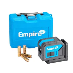 Milwaukee ELGC Milwaukee 75' Empire Self-Leveling Cross Line Laser, Green with 4 AA Batteries and Carrying Case - ELGC 