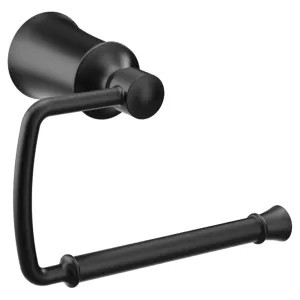 Moen YB2108BL Moen Dartmoor Toilet Paper Holder, Matte Black - YB2108BL