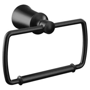 Moen YB2186BL Moen YB2186BL Dartmoor Hand Towel Ring - Matte Black
