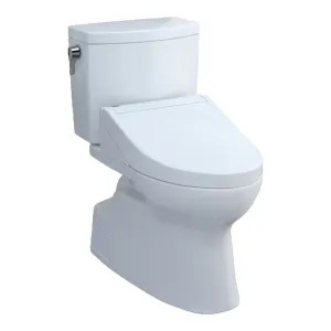 Toto MW4743084CUFG#01 TOTO Vespin II 1G WASHLET+ Two-Piece Toilet with C5 Bidet Seat, 1.0 GPF, Cotton White - MW4743084CUFG#01