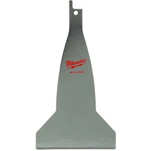 Milwaukee 49-00-5456 Milwaukee 49-00-5456 Resharpenable Scraper Blade, 5-1/2 in L X 3 in W