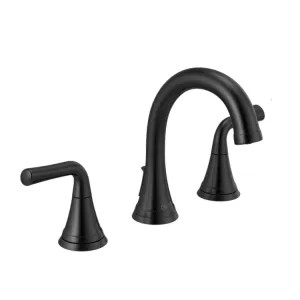 Delta 3533LF-BLMPU Delta Kayra Widespread Lavatory Faucet, High-Arc, 6