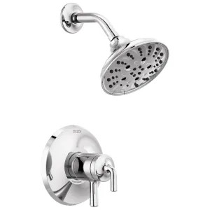 Delta T17233 Delta Kayra Monitor 17 Series Two-Handle H2Okinetic Shower Faucet with Volume Control, 5-Setting, 1.75 GPM, Lever Handles, Chrome - T17233