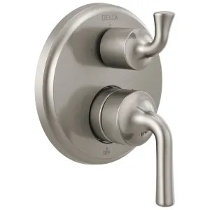 Delta T24833-SS Delta Kayra Monitor 14 Series Valve Trim w/ 3-Function Diverter, Lever Handles, Stainless - T24833-SS