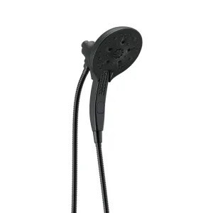 Delta 58620-BL25-PK Delta In2ition H2Okinetic Three-Setting Touch-Clean Two-In-One Shower Head with Hand Shower, Magnatite Docking, 2.5 GPM, Matte Black - 58620-BL25-PK