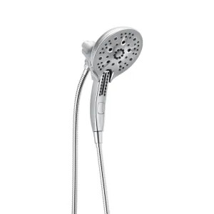 Delta 58620-25-PK Delta In2ition H2Okinetic Three-Setting Touch-Clean Two-In-One Shower Head with Hand Shower, Magnatite Docking, 2.5 GPM, Chrome - 58620-25-PK