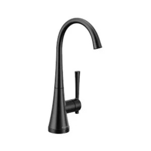 Moen S5560BL Moen Kurv Transitional One-Handle High Arc Beverage Faucet, Matte Black - S5560BL