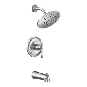 Moen UT2233EP Moen Eva M-Core 2-Series Tub/Shower Faucet with 1.75 GPM Rainshower, 1-Function, Single Lever Handle, M-PACT, Chrome - UT2233EP