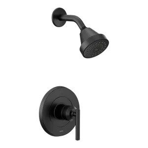 Moen UT2902EPBL Moen Gibson M-Core 2-Series Single-Handle Shower Faucet, One-Function, 1.75 GPM, Lever Handle, Eco-Performance, M-PACT, Matte Black - UT2902EPBL