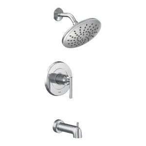 Moen UT3003EP Moen Gibson M-Core 2-Series Tub/Shower Faucet with 1.75 GPM Rainshower, 1-Function, Single Lever Handle, M-PACT, Eco-Performance, Chrome - UT3003EP