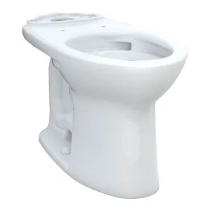 Toto C776CEFG#01 TOTO Drake Elongated Universal Height Toilet Bowl with CeFiONtect, Cotton White - C776CEFG#01
