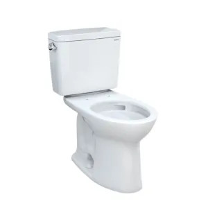 Toto CST776CEFG.10#01 TOTO 21 Drake Elongated Two-Piece Toilet, 1.28 GPF with CeFiONtect, Cotton White -  CST776CEFG.10#01 