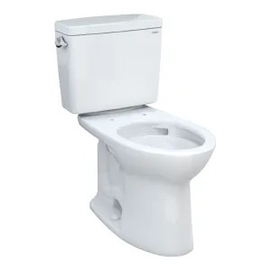 Toto CST776CEG#01 TOTO CST776CEG#01 21 Drake Two-Piece Elongated Toilet, 1.28 gpf with CeFiONtect - Cotton White