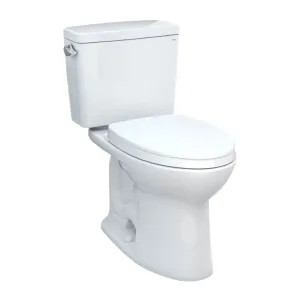 Toto MS776124CSG#01 TOTO MS776124CSG#01 21 Drake Elongated 1.6 gpf Tornado Flush Toilet with CeFiONtect - Cotton White