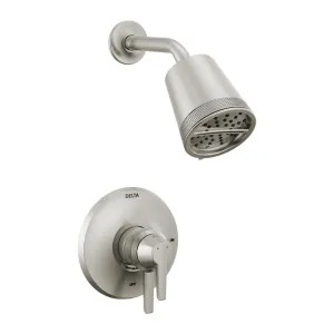 Delta T17271-SS-PR Delta Galeon Monitor 17 Series Two-Handle Shower Faucet with Volume Control, 3-Setting, 1.75 GPM, Touch-Clean, Lever Handles, Lumicoat, Stainless - T17271-SS-PR