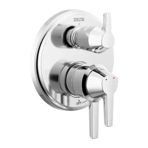 Delta T27871-PR Delta Galeon Monitor 17 Series Two-Handle Valve Trim w/ 3-Function Diverter, Lever Handles, Polished Chrome - T27871-PR