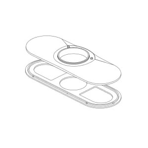 Delta RP101575PCPR Delta RP101575PCPR Galeon Escutcheon, Chrome