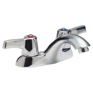 Delta 21C123 Delta 21C123 Tech 2-Handle Cast Centerset Lavatory Faucet, Hooded Lever, No Pop-Up Hole, VR Laminar Outlet, Chrome