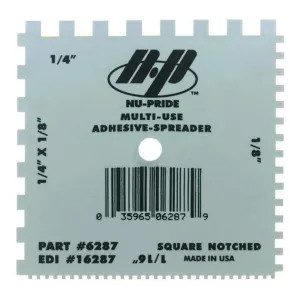  6287 QLT Plastic Square Notched Spreaders - 6287