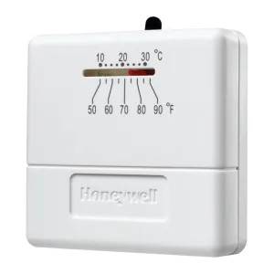  CT30A Honeywell Mercury-Free, White, Wall-Mount, Non-Programmable Heat Only Thermostat - CT30A