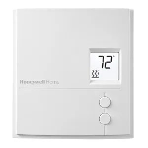 RLV3150A1004/E Honeywell White, 120V-240V, Line Voltage, Heating Only, Digital Non-Programmable Thermostat - RLV3150A1004/E