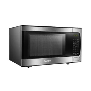 DBMW0924BBS/DMW09 Danby DBMW0924BBS/DMW09 0.9 cu ft. CounterTop Microwave Stainless Steel with Convenience Cooking Controls - Black