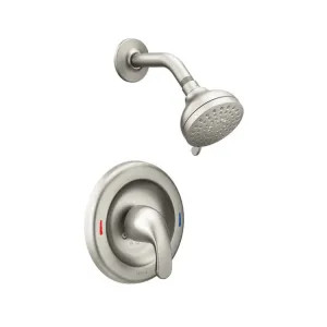 82604SRN Moen Adler Posi-Temp Single-Handle Shower Faucet, Four-Function, 1.75 GPM, Lever Handle, WaterSense, Spot Resist Brushed Nickel - 82604SRN