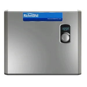  RMTEX-36 Richmond Essential by Rheem Electric Tankless Water Heater with External Digital Display, Whole Home, 36kW, 240V - RMTEX-36