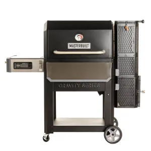  MB20041220 Masterbuilt Gravity Series 1050 Digital Charcoal Grill + Smoker with GravityFed Hopper and Bluetooth/Wi-Fi, 1050 sq-in Cooking Space - MB20041220