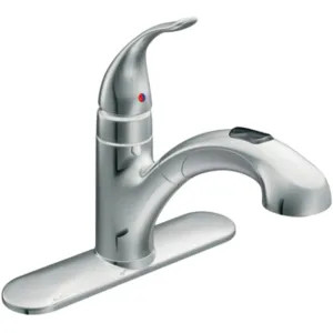 Moen 67315C Moen Integra Single Handle Pull-Out Low Arc Kitchen Faucet, Chrome - 67315C