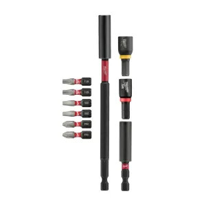Milwaukee 48-32-4513 Milwaukee 10-Piece SHOCKWAVE Impact Duty Alloy Steel Screw Driver Bit Expand Set with Hex Drive - 48-32-4513